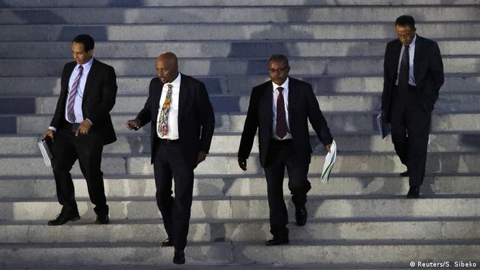 Ethiopia's Foriegn Minister Al Dardeery Mohamed Ahmed and his delegation in Washington (2019) (Reuters/S. Sibeko)