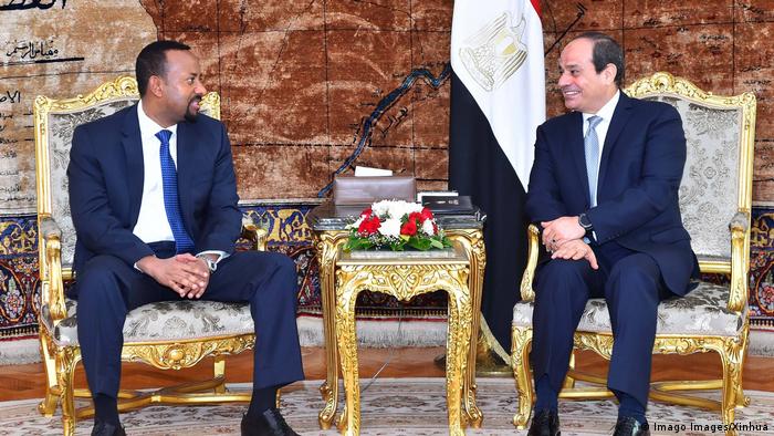 BG Grand Renaissance Dam | Der äthiopische Premierminister Abiy Ahmed Ali mit dem ägyptischen Präsident Abdel-Fattah al-Sisi (2018) (Imago Images/Xinhua)