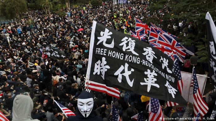 Proteste in Hongkong (picture-alliance/dpa/AP/N. H. Guan)