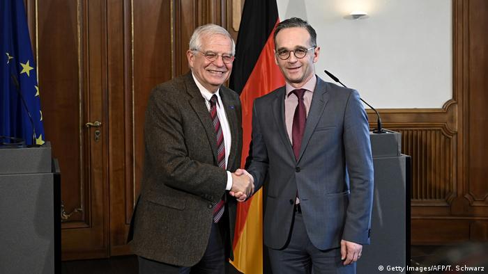 Deutschland Berlin | Josep Borrell, EU & Heiko Maas, Außenminister (Getty Images/AFP/T. Schwarz)