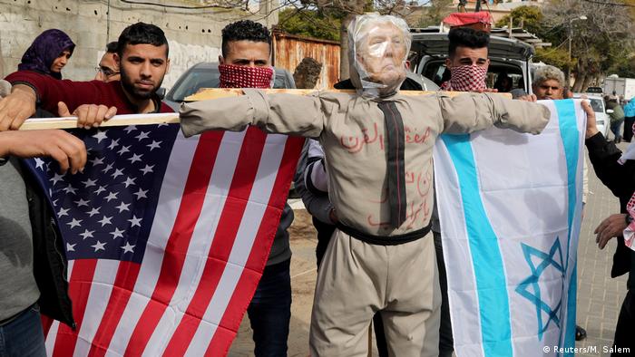 Gazastreifen Gaza City | Protest gegen Donald Trump, USA (Reuters/M. Salem)