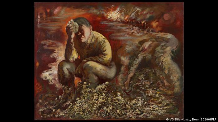 Жорж Грос, Cain or Hitler in Hell, 1944 год