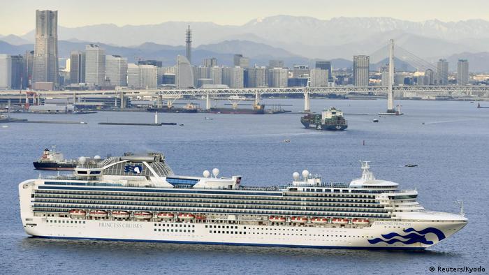Japan Yokohama Port, the Diamond Princess in the foreground (Reuters/Kyodo)