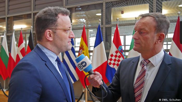 EU-Ministerrat | Coronavirus | Jens Spahn (DW/L. Schulten)