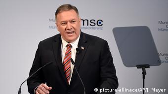 München MSC US-Außenminister Mike Pompeo (picture-allinace/AP/J. Meyer)