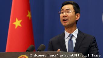 China Peking Sprecher Außenministerium Geng Shuang (picture-alliance/newscom/UPI Photo/S. Shaver)