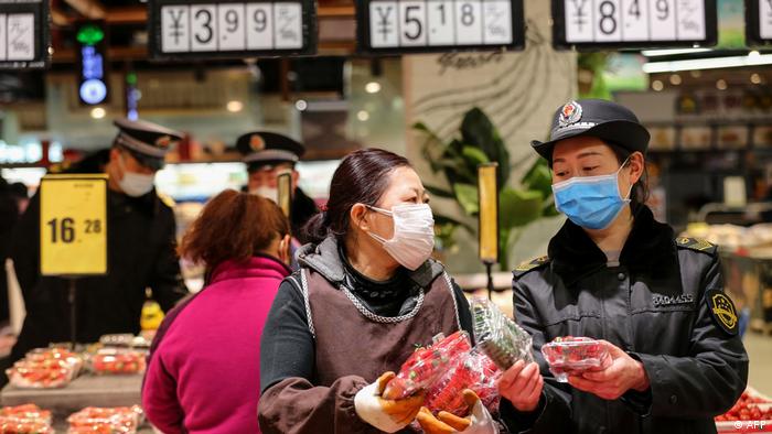 China Huaibei Einkäufe im Supermarkt (AFP)