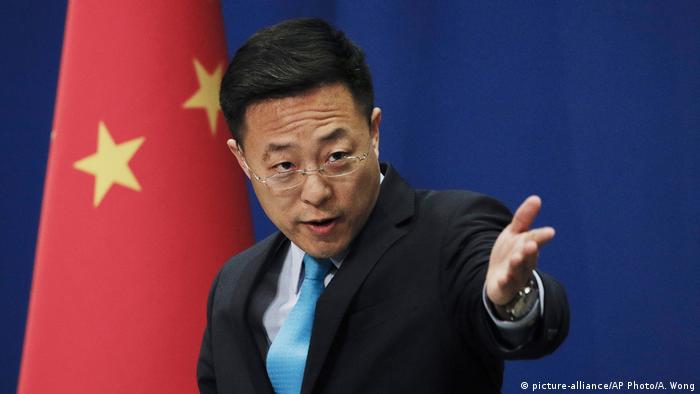 China Peking Neuer Außenministeriumssprecher Zhao Lijian (picture-alliance/AP Photo/A. Wong)
