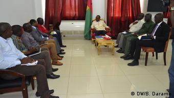 Guinea-Bissau Bissau Präsident Sissoco trifft Gewerkschaften