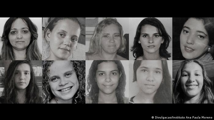 Fotos em preto e branco de pessoas desaparecidas (Divulgação/Instituto Ana Paula Moreno)