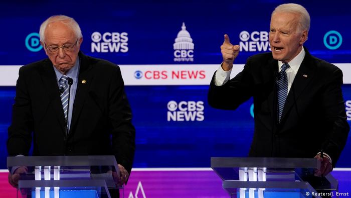 Präsidentschaftskandidaten Bernie Sanders und Joe Biden (Reuters/J. Ernst)