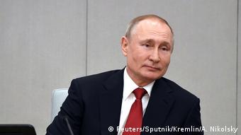 Putin in parliament (Reuters/Sputnik/Kremlin/A. Nikolsky)