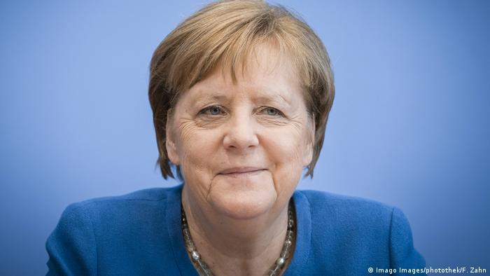 Bundeskanzlerin Angela Merkel, CDU, aufgenommen im Rahmen einer Pressekonferenz, anlaesslich der Corona-Krise in der Bun