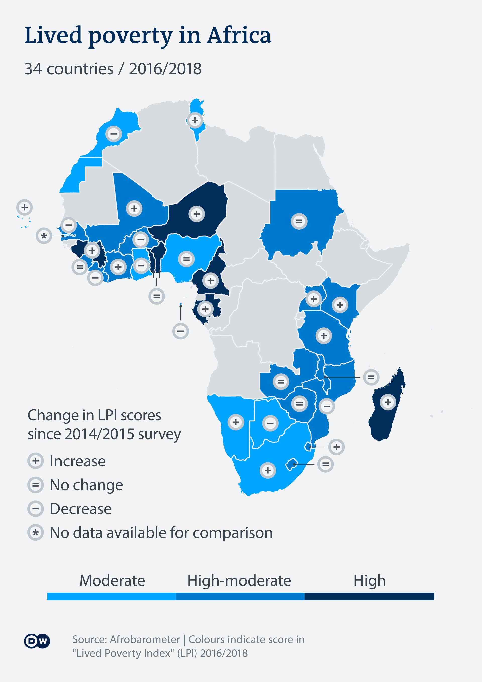 Infografik Karte Alltagsarmut in Afrika EN