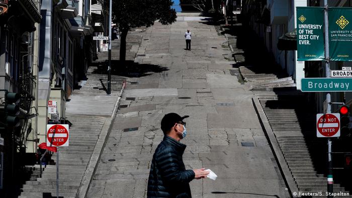 Безлюдная улица в Сан-Франциско