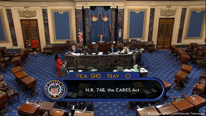 Washington Abstimmung im US-Senat zu Corona-Hilfspaket