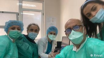 Albanien Tirana - Prof. Pipero und Team im Krankenhaus (Privat)