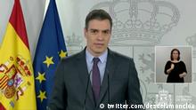 Spanien Madrid | Coronavirus | Pedro Sanchez, Ministerpräsident (twitter.com/desdelamoncloa)