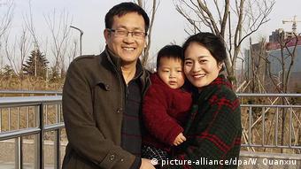 Menschenrechtsanwalt Wang Quanzhang und Li Wenzu (picture-alliance/dpa/W. Quanxiu)
