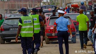Coronavirus Angola Luanda Polizei (AFP/O. Silva)