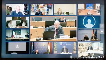 EU-Finanzministertreffen per Videoschalte (picture-alliance/ANP)