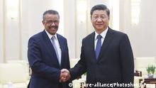 China Peking | Xi Jinping trifft WHO Direktor Tedros Adhanom Ghebreyesus