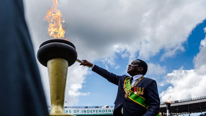 Zimbabwe | Emmerson Mnangagwa | Eternal Flame of Freedom (Getty Images/AFP/J. Njikizana)