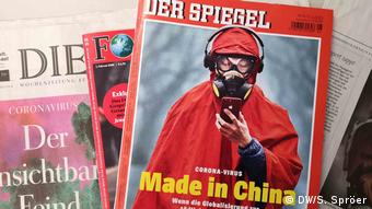 Το περιοδικό Spiegel με τίτλο Κορωνοϊός. Made in China