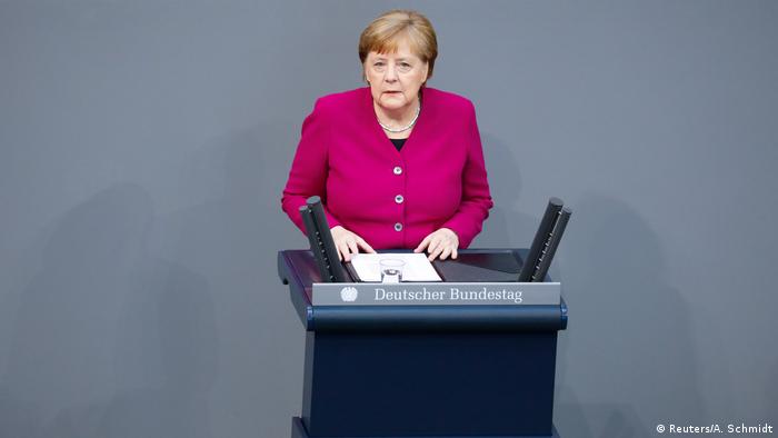 Angela Merkel Rede an die Nation zur Corona-Krise Berlin Bundestag (Reuters/A. Schmidt)
