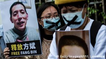 Hongkong | Protest | Journalist Fang Bin (Getty Images/AFP/I. Lawrence)