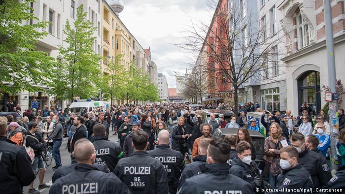 German Conspiracists Protest Against Coronavirus Lockdown News