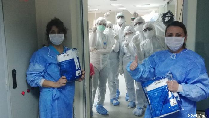 Türkei Coronavirus Krankenschwestern und Ärzte