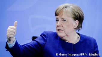 Deutschland Berlin Pressekonferenz Coronavirus | Angela Merkel (Getty Images/AFP/K. Nietfeld)