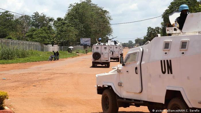 A UN peacekeeping convoy in the Central African Republic (picture-alliance/AA/H.C. Serefio)
