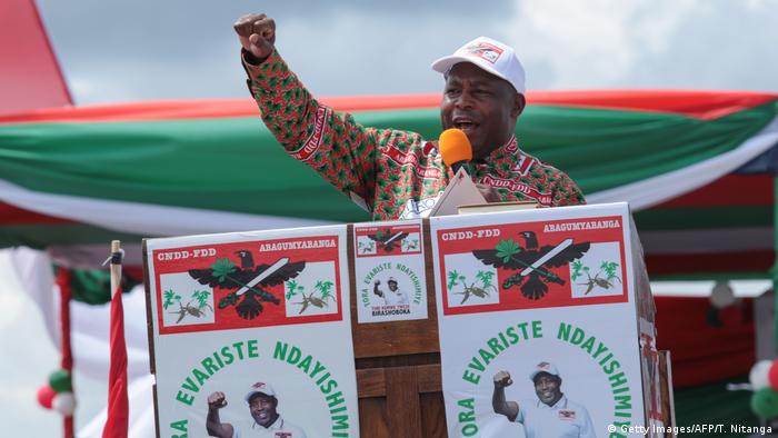 Burundi | Wahlkampf | Wahlen | Evariste Ndayishimiye (Getty Images/AFP/T. Nitanga)