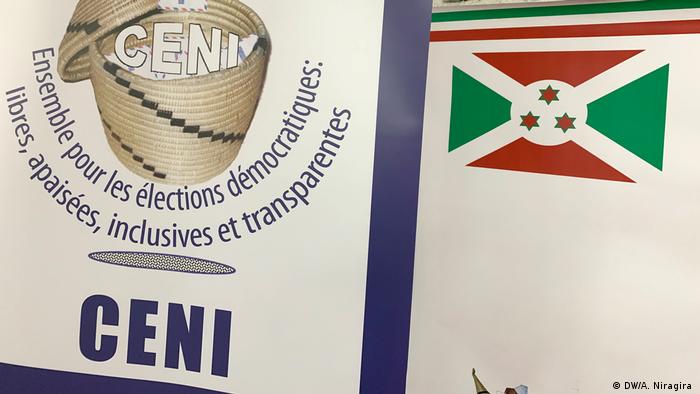 Emblema de la Comisión Electoral de Burundi.