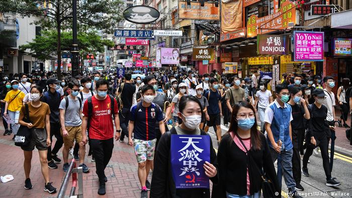 Hongkong Demonstration gegen Chinesische Regierungspläne (Getty Images/AFP/A. Wallace)