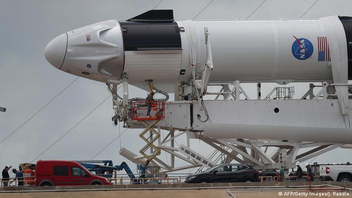 Cape Canaveral vor dem Start SpaceX Falcon 9 Rakete
