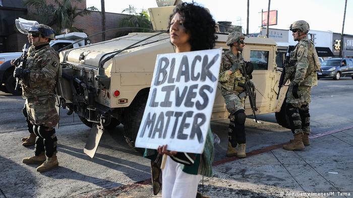 Tanque e Guarda Nacional em Los Angeles: vidas negras importam