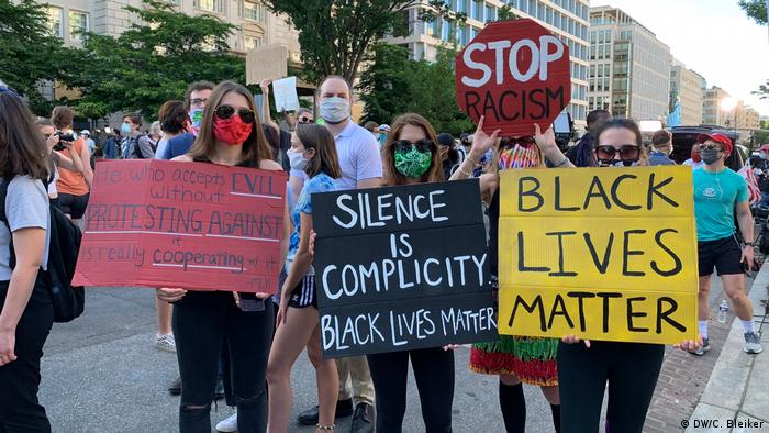 Demonstraţii contra rasismului în capitala SUA după uciderea lui George Floyd (DW/C. Bleiker)