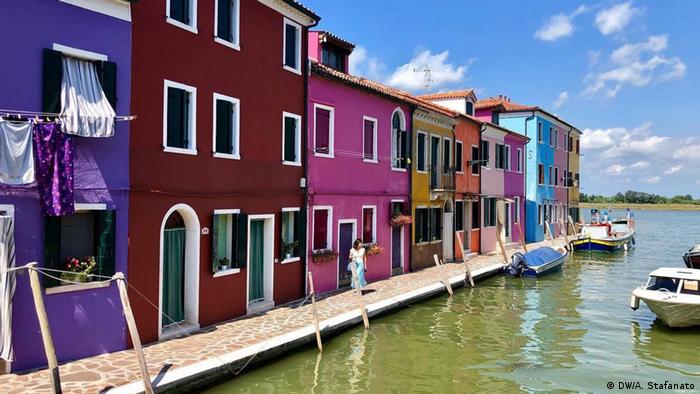 Houses on the island of Burano in the Venice Lagoon (DW/A. Stafanato)