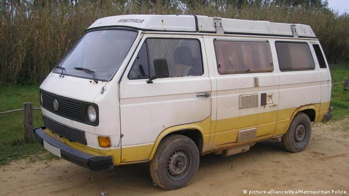 El vehículo en el que vivió durante algún tiempo el sospechoso en Portugal. 