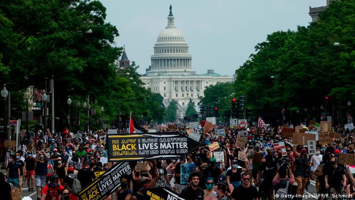 USA: Black Lives Matter Protest in Washington D.C. (Getty Images/AFP/R. Schmidt)