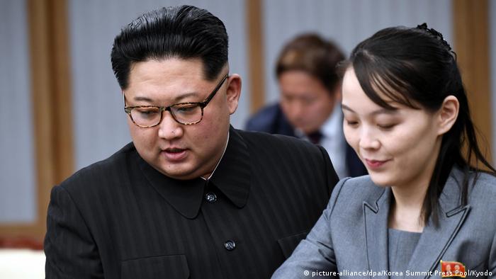  Kim Jong-un e sua irmã, Yo-Jong