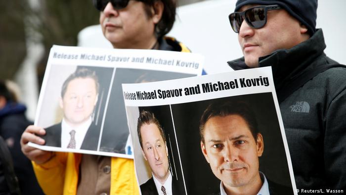Kanada Vancouer | Menschen fordern Freilassung von Michael Kovrig und Michael Spavor (Reuters/L. Wasson)