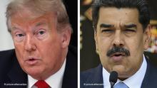 Bildkombo Donald Trump und Nicolas Maduro