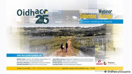 Poster Oidhaco | Plattform für Menschenrechte in Kolumbien (Oidhaco/Usuario)