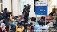 Migranten an EU-Außengrenze Kroatien