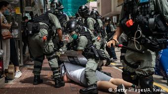Hongkong | Pro-Democracy Proteste am Tag des 23 Jubiläum der Übergabe an China (Getty Images/A. Kwan)