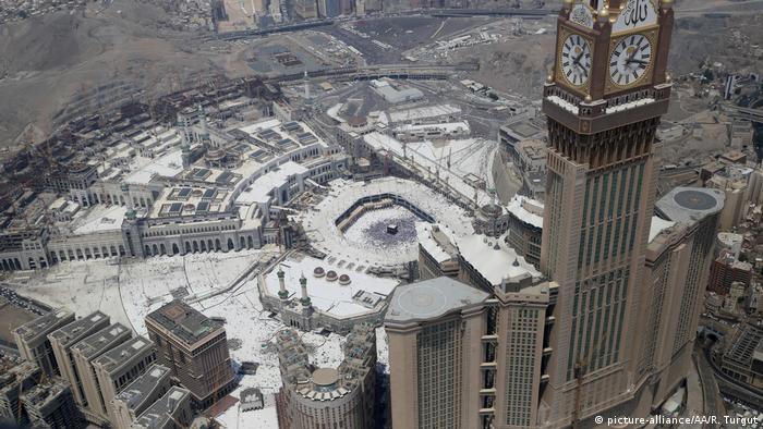 Saudi-Arabien Mekka Luftaufnahme der Kaaba an Eid Al-Adha (picture-alliance/AA/R. Turgut)